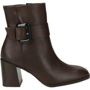$500 Paul Green Nirvana Bootie Women 9 US Buckle Chestnut Brown Leather NEW
